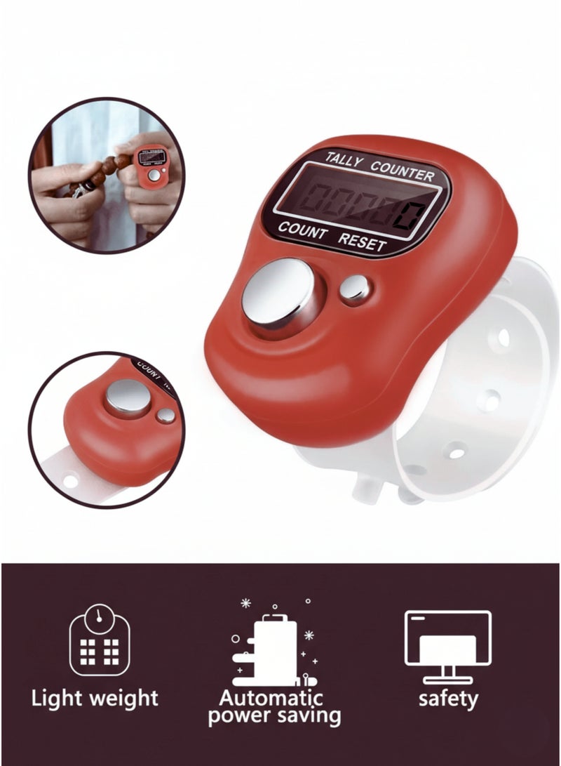 vexa pro 3pcs Digital Tasbih Counter with LCD Display & Adjustable Finger Strap – Electronic Zikr & Tally Clicker - Image 2